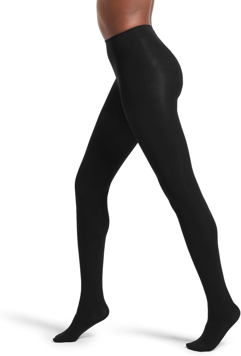 Women’s Control Top Tights Super Opaque 90 Denier Shaping Pantyhose 2 Pack