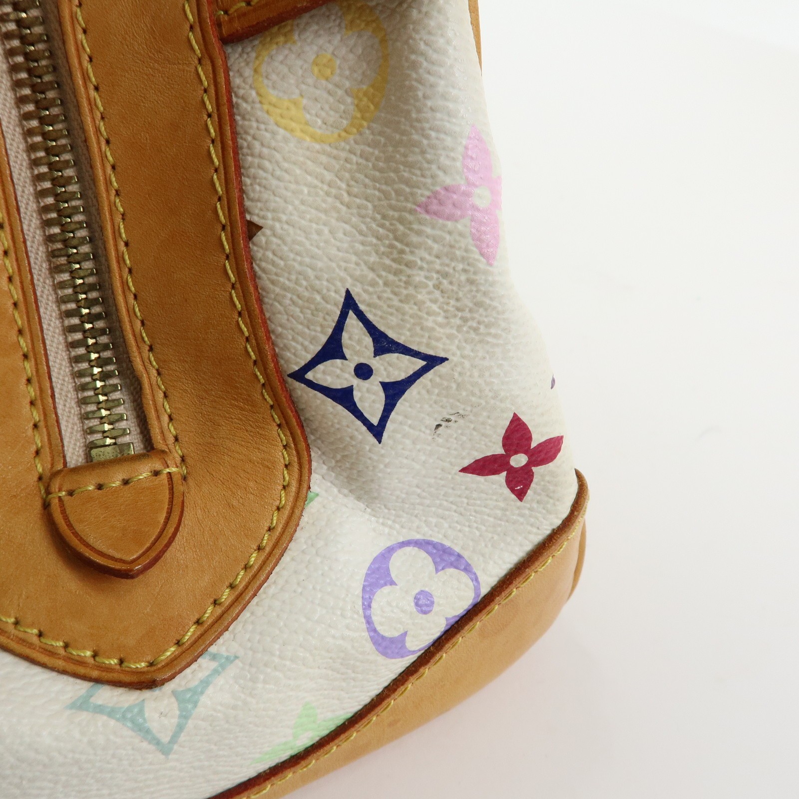Louis Vuitton Monogram Multicolor Claudia Hand Bag Blanc M40193 Auth Used F/S