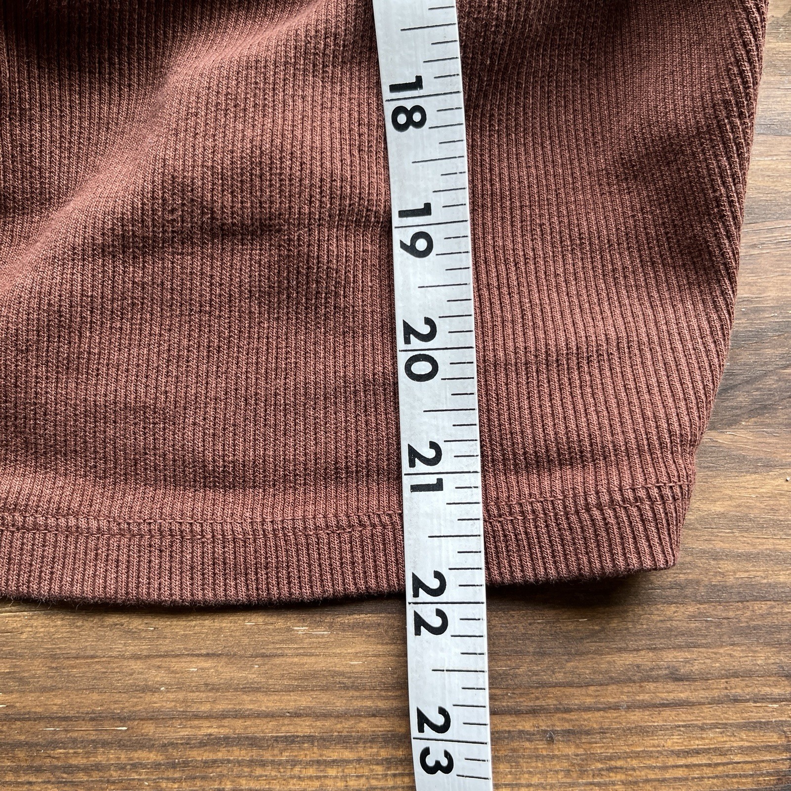 Big Bud Press Size 3X Wrap Top Many Colors Brown Ribbed 100% Cotton Long Sleeve