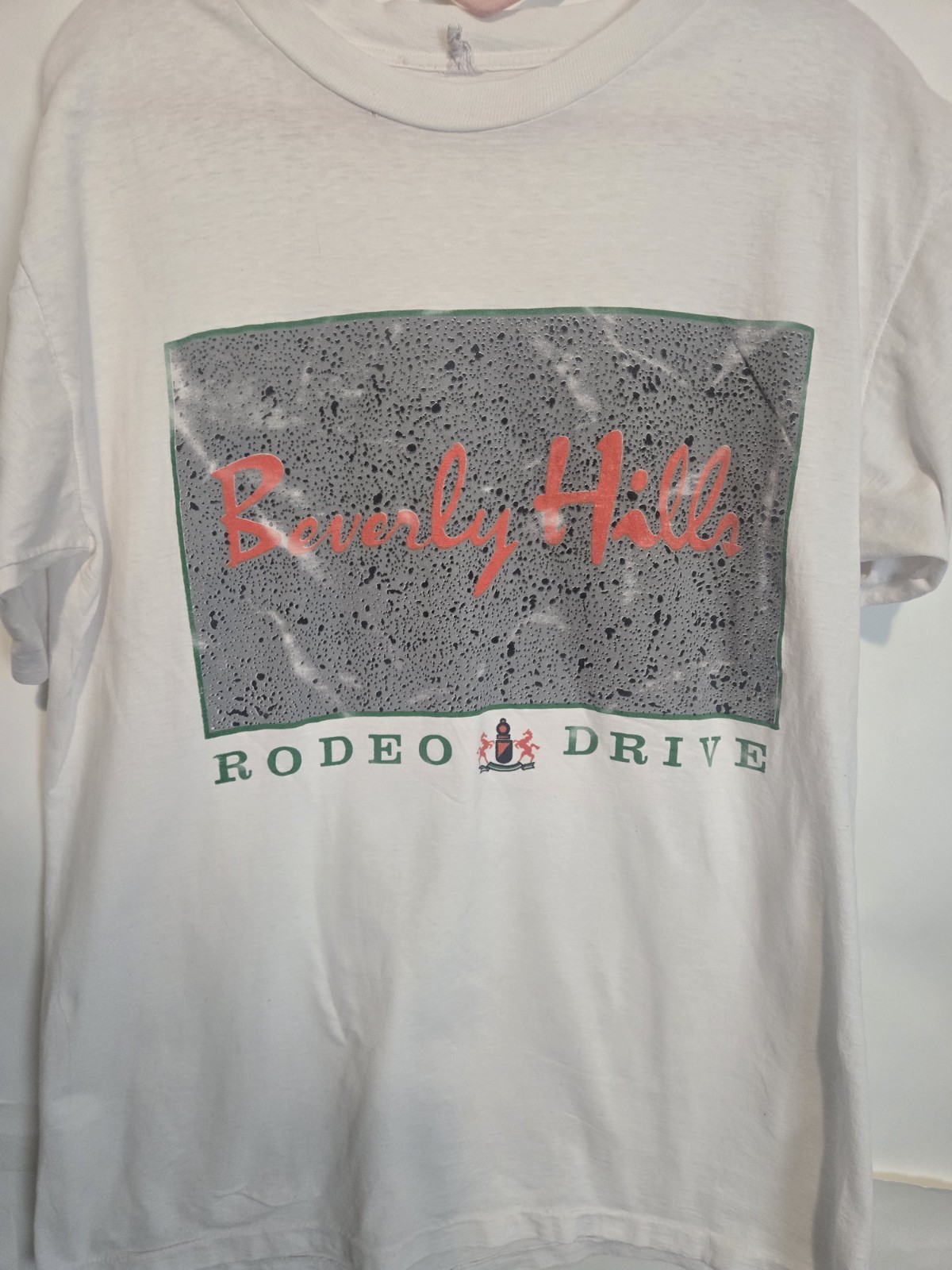 Vintage 90s Beverly Hills Rodeo Drive Single Stitch T-Shirt Sz Med Tourist L.A.