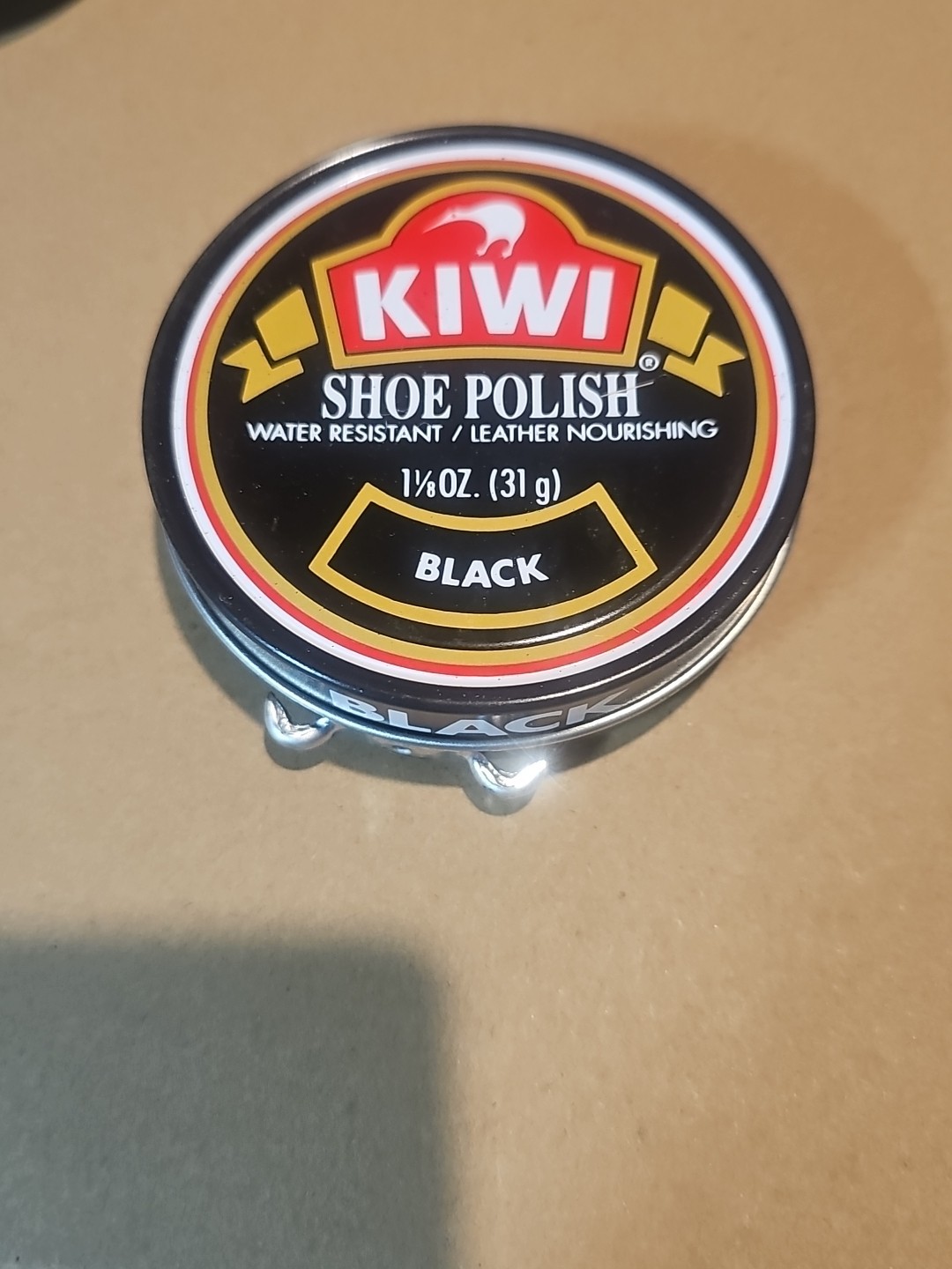10 Pack Kiwi Shoe Polish Renews and Protects BLACK Leather 1 1/8 oz or-32g, 5/12