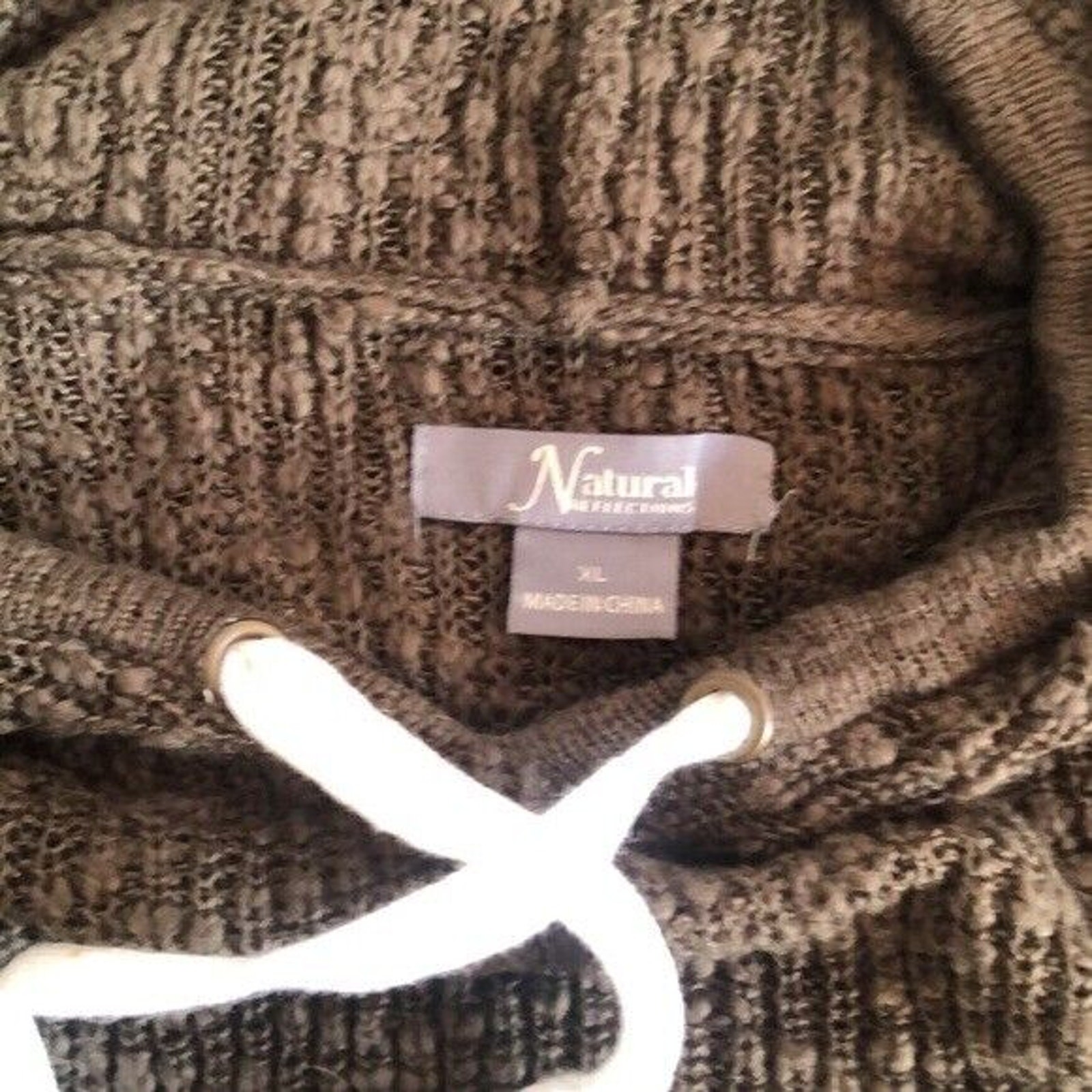 Natural Reflections Women’s forest green Cotton Blend Hoodie Sweater sz XL
