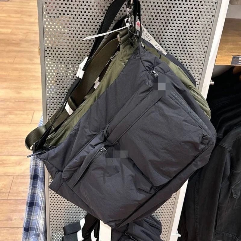 UNIQLO Fashion Casual Multi-pocket Messenger Bag Women Nylon Shoulder Bag Travel