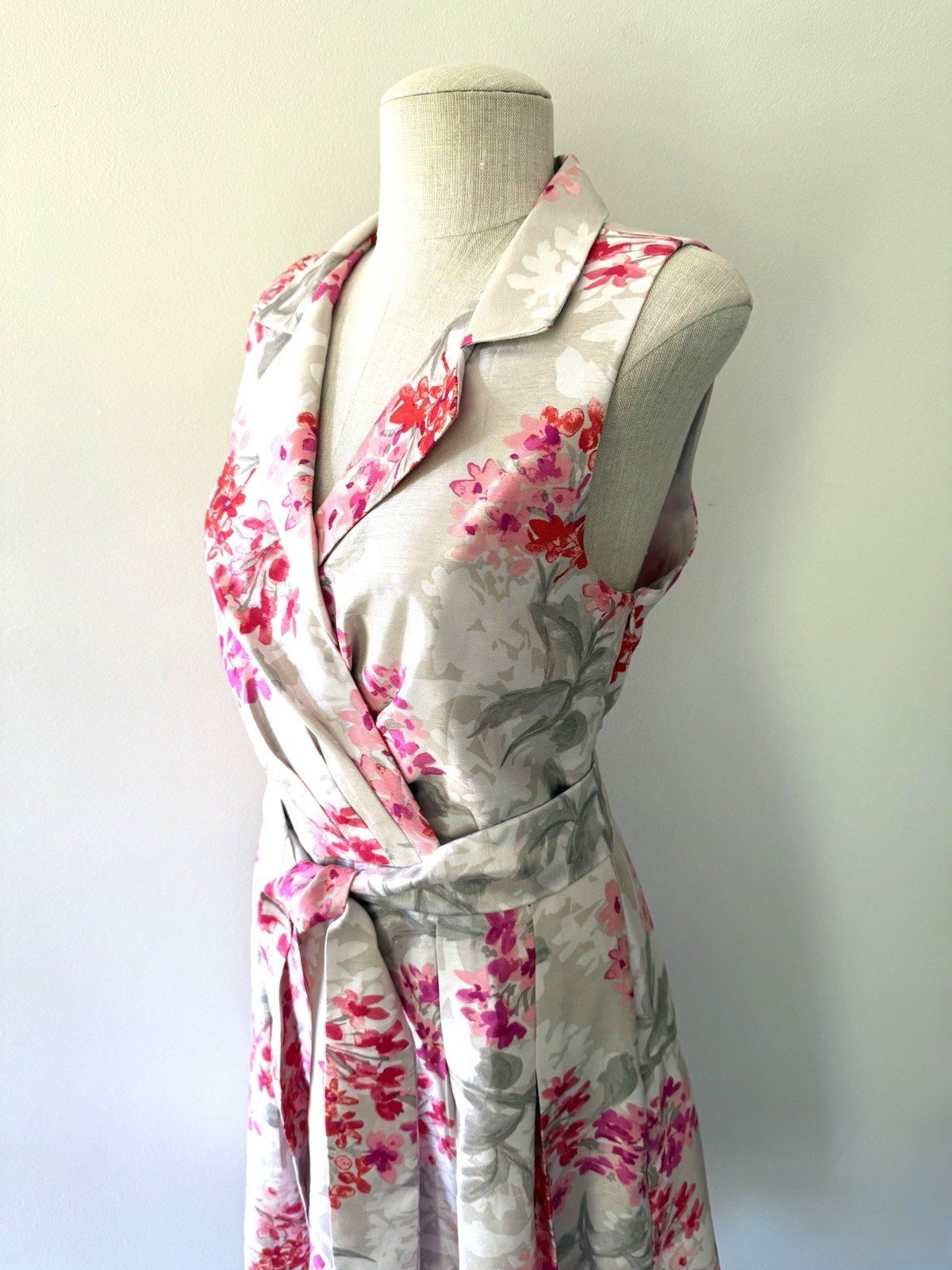 Jessica Howard Floral Fit & Flare Faux Wrap Dress 14 Cocktail Wedding Guest
