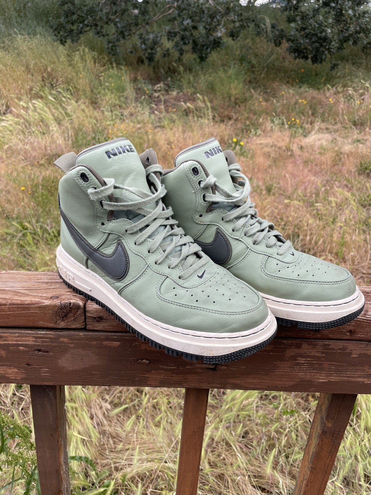 Nike Air Force 1 High Boot Oil Green Sequoia Olive Men’s Size 11 Used No Box