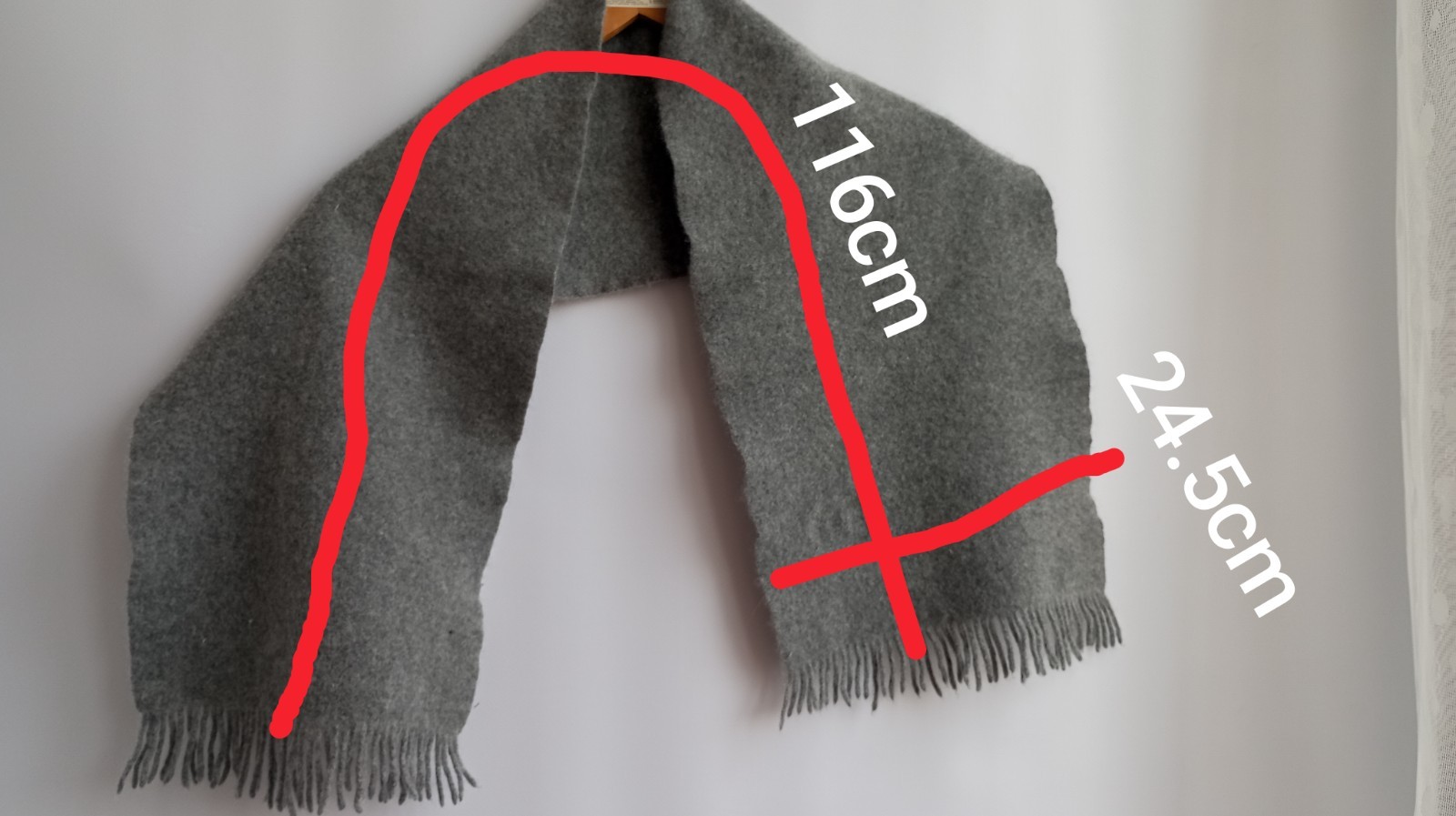 Snow Lotus soft, warm,cashmere grey scarf
