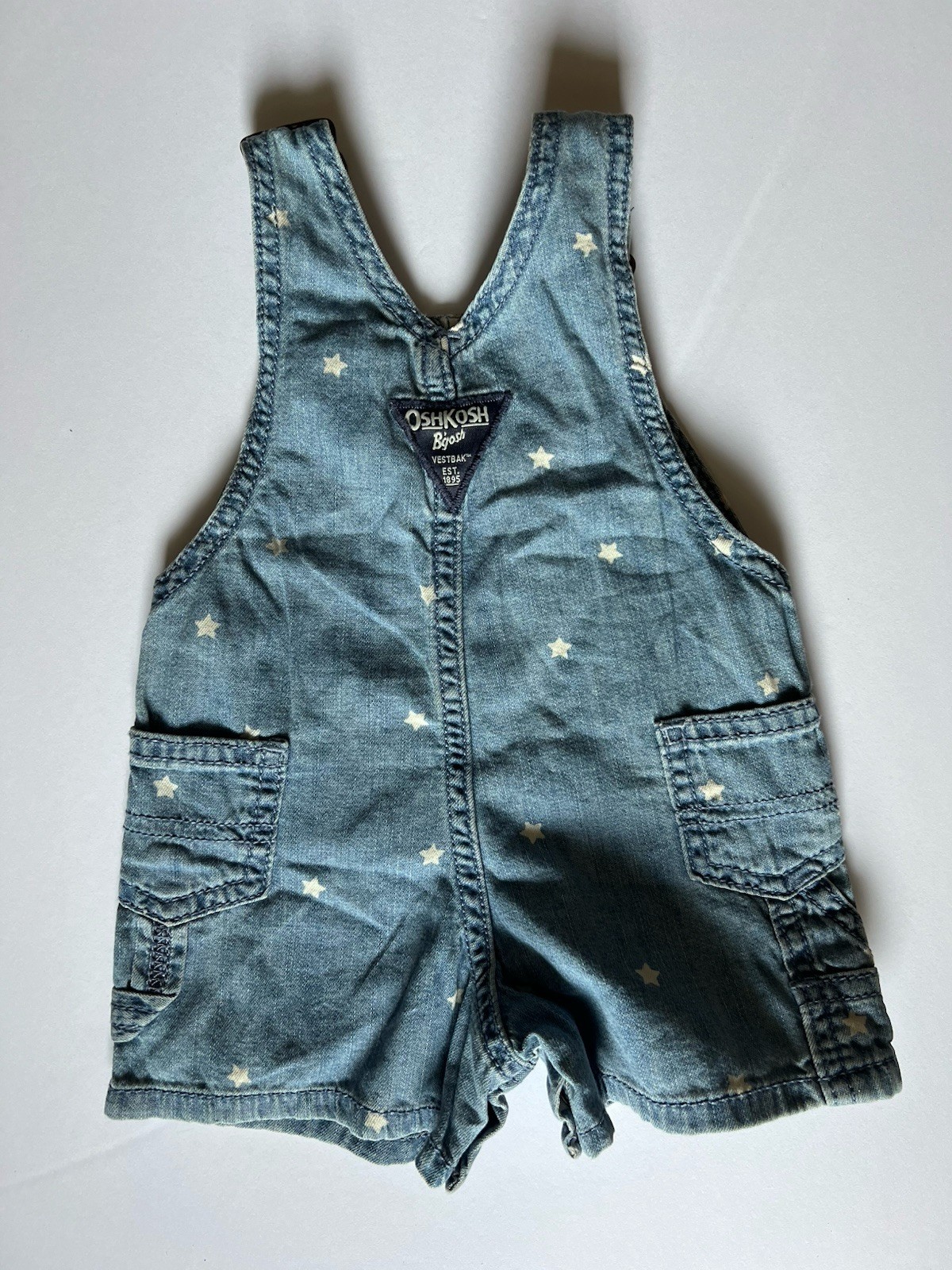 Oshkosh B’gosh Shortalls Stars 4th Of July 3 Months
