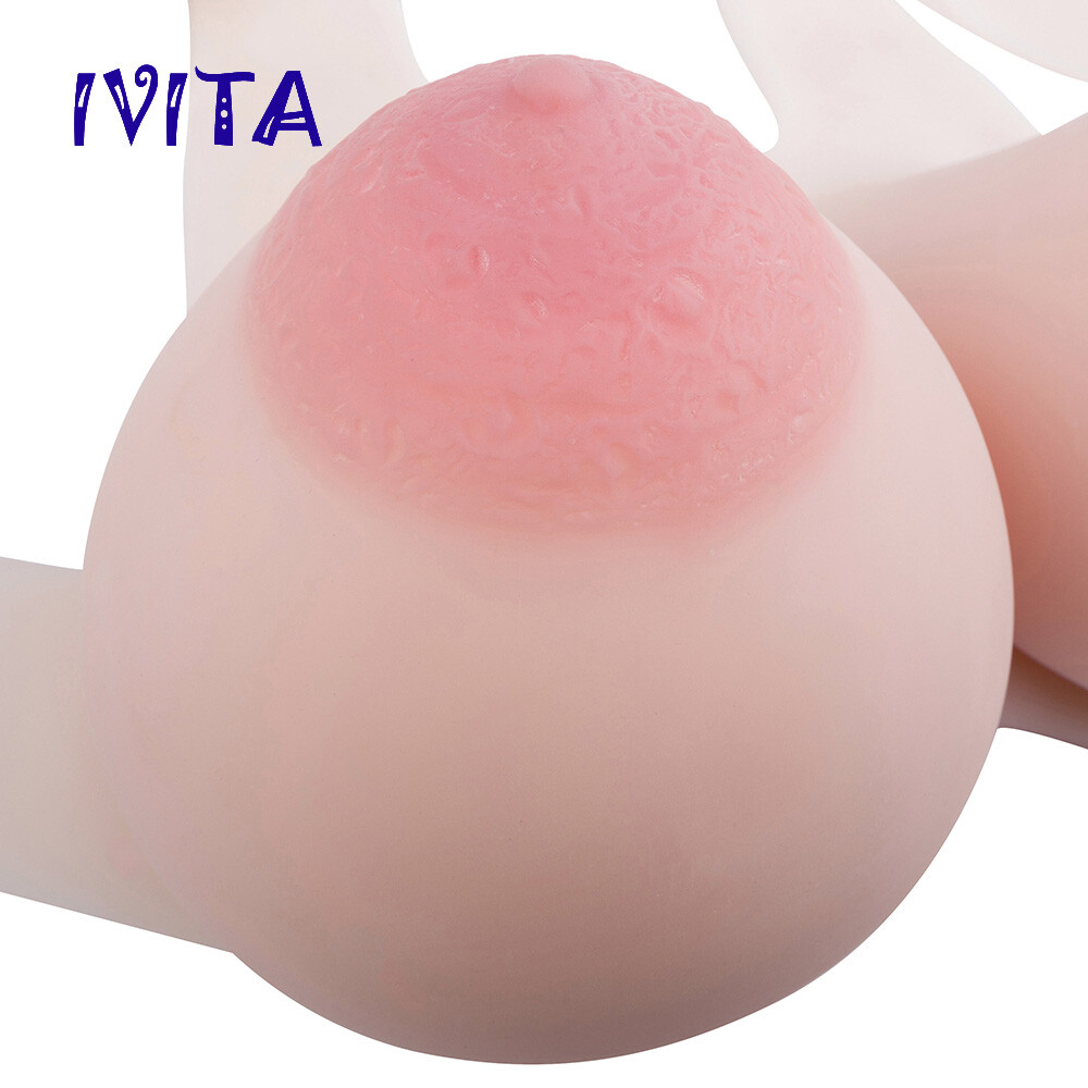 Large Cup Oval Areola Silicone Breast Forms Crossdresser Drag Queen Fake Boobs