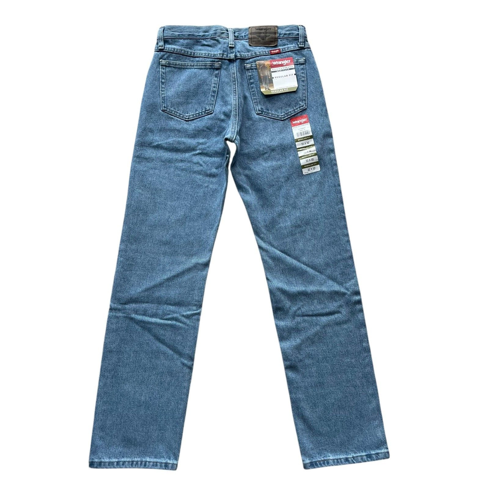 NWT Wrangler Men’s Five Star Premium Denim Regular Fit Jeans 4 Colors All Sizes