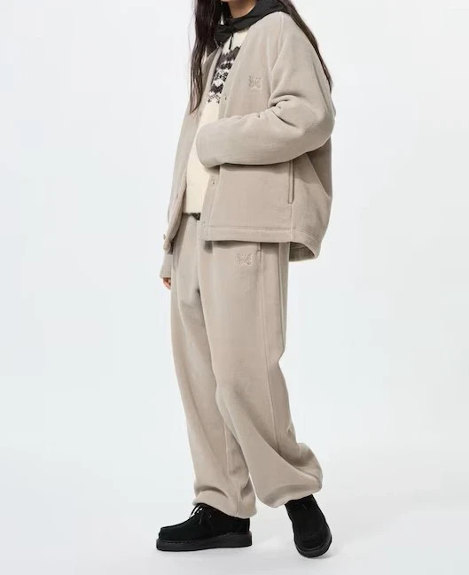 UNIQLO × NEEDLES Fleece wide pants XS S M L XL XXL 3X 4XL Unisex Japan 2025 New