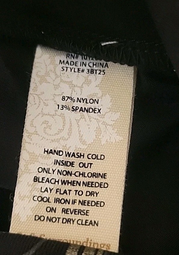 Soft Surroundings 10P-12P Leggings Black Metallic Swirl High Waist NEW