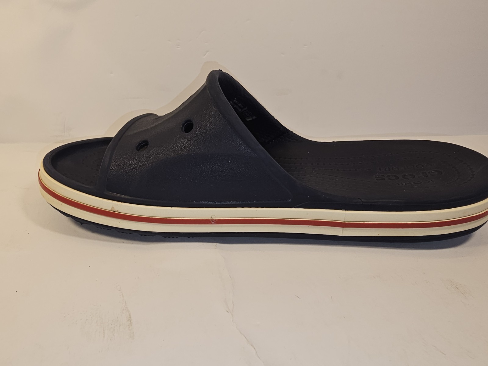Crocs Unisex Bayaband Slide – Navy/Pepper – Men’s 6 Womens 8