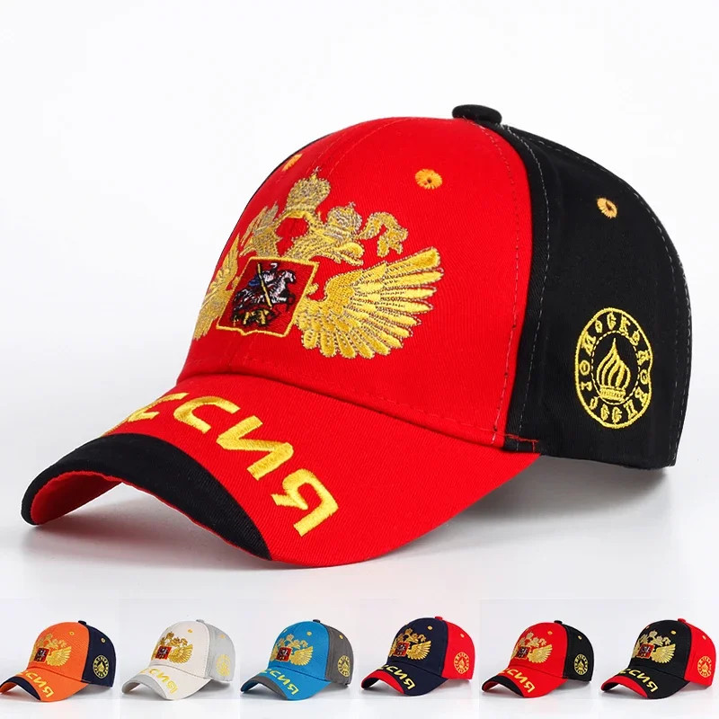 Russia Embroidery Baseball Cap Unisex Adjustable Outdoor Sports Hip Hop Sun Hat