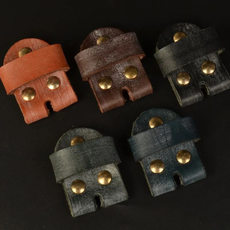 Horsehide Leather Belt Extension Strap 3.8CM For Pin Buckle Connector