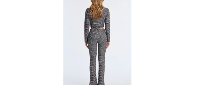 Lola Tweed Cardigan Pant Set M (8-10) | Fashion Nova