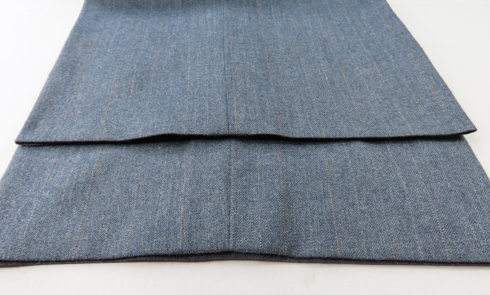 Vintage Three-Piece Mens Suit Gray Striped Wool Witty Brothers 43×28 48/50 R