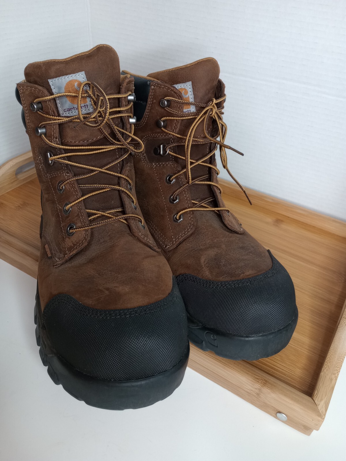 Carhartt Men’s US 13M 6″ Rugged Flex WP Comp Toe Work Boot Dk Brown CMF6380