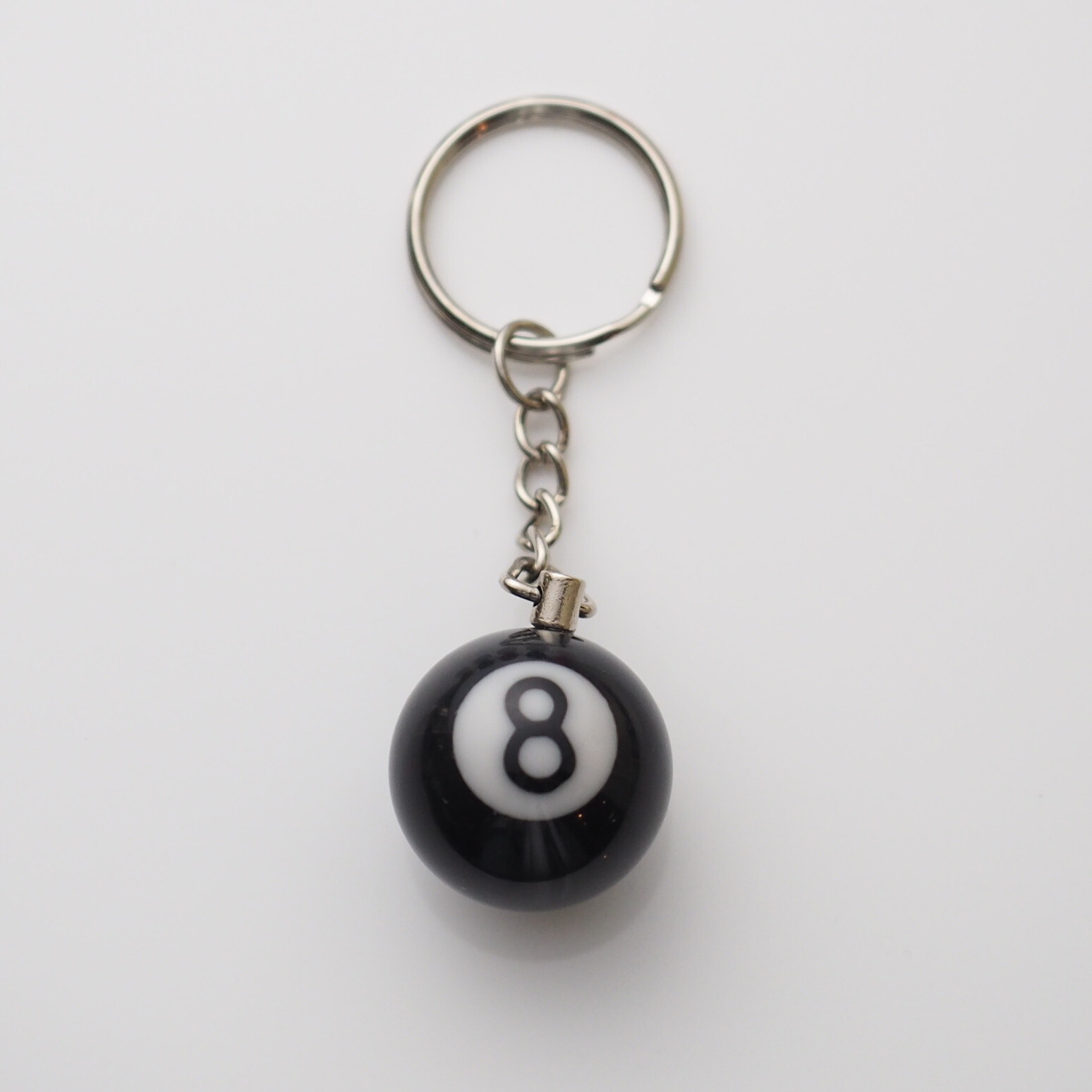Pool 8 Ball Billiards Charm Keychain Pendant Cool Player Gift