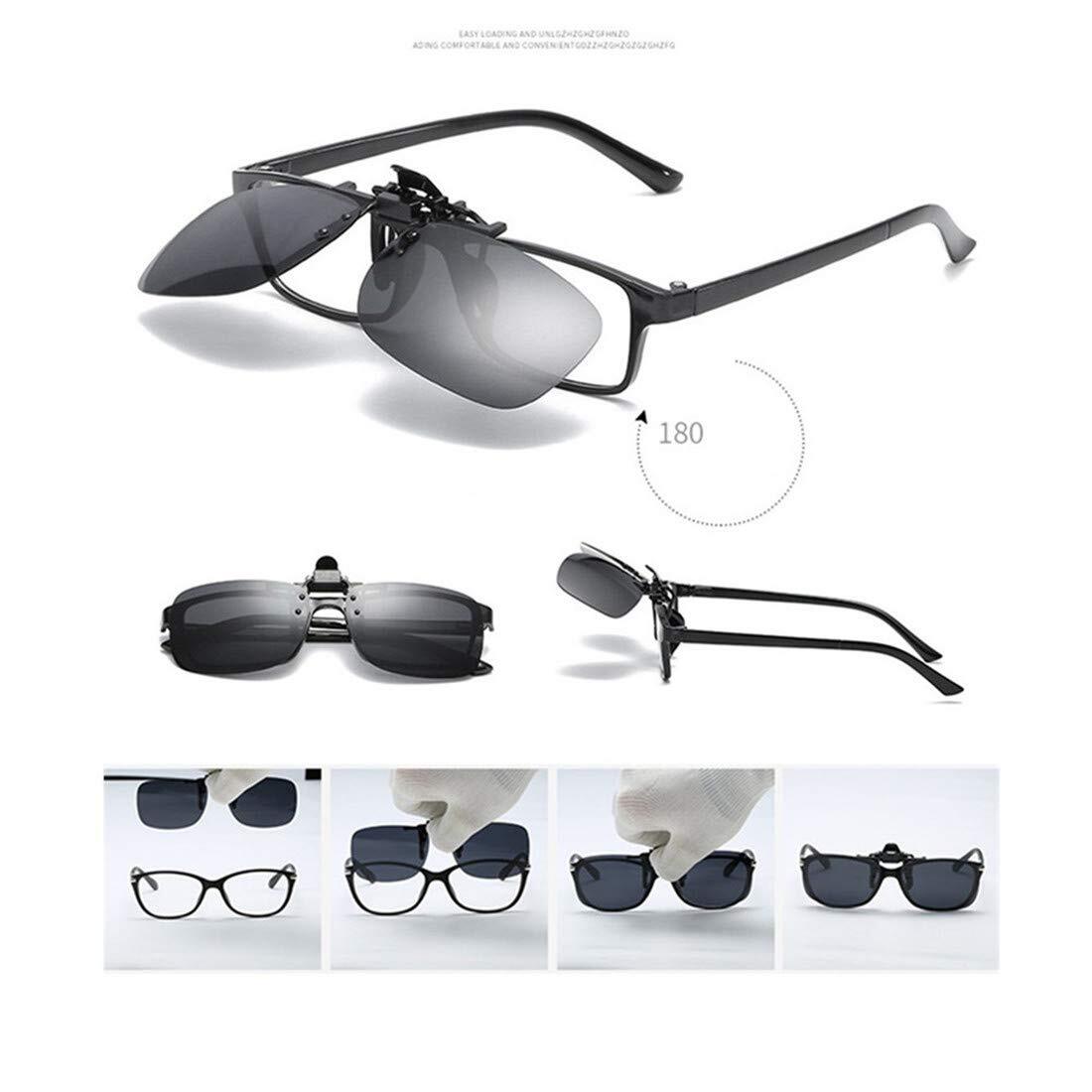 5Pcs Unisex Sunglasses Clip On Flip Up Driving Glasses Men Women Holiday best