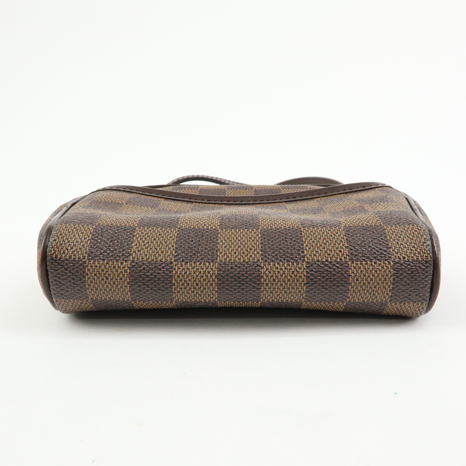 Louis Vuitton Damier Pochette Ipanema Shoulder Bag Ebene N51296 Auth Used F/S