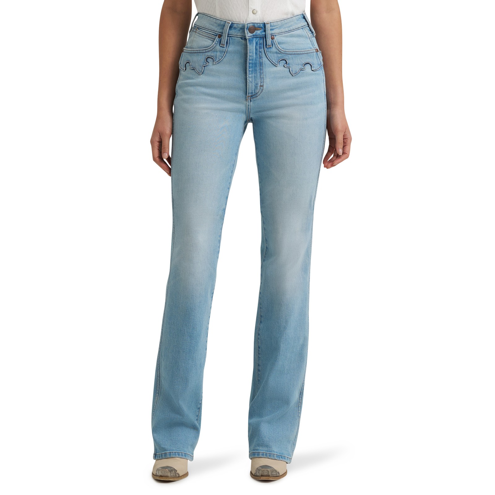 Wrangler Ladies Retro Bailey Aubrielle High Rise Stretch Bootcut Jean 112379374