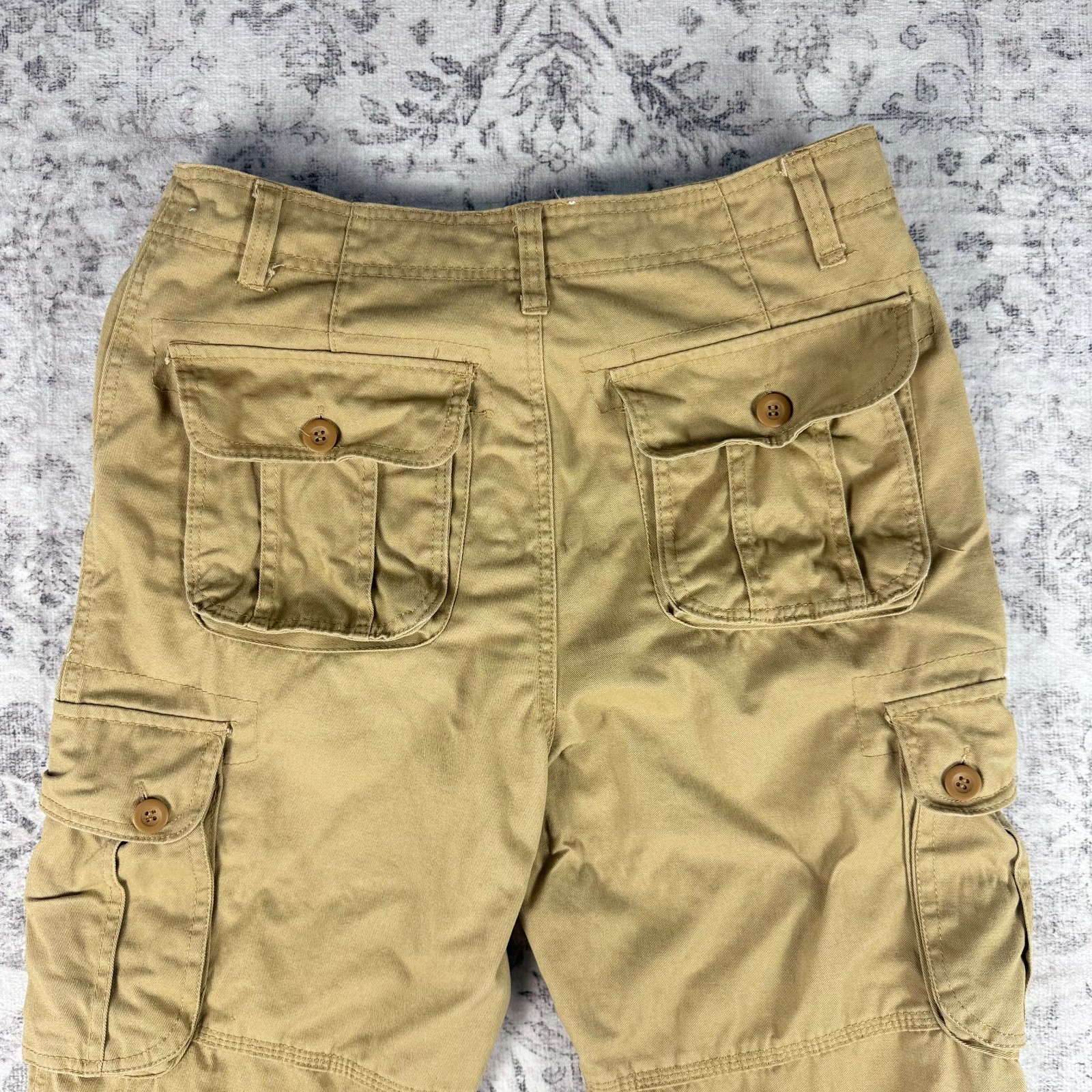 Carhartt WIP Cargo Pants Mens 32 Beige Tan Military Utility Workwear Cotton