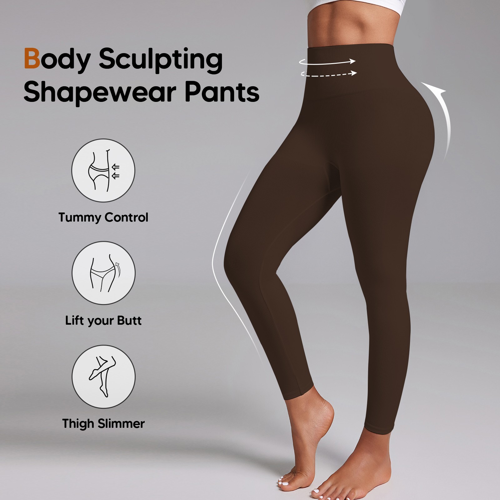 Women Slimming Anti Cellulite Compression Leggings Leg Shaper High Waist Pants