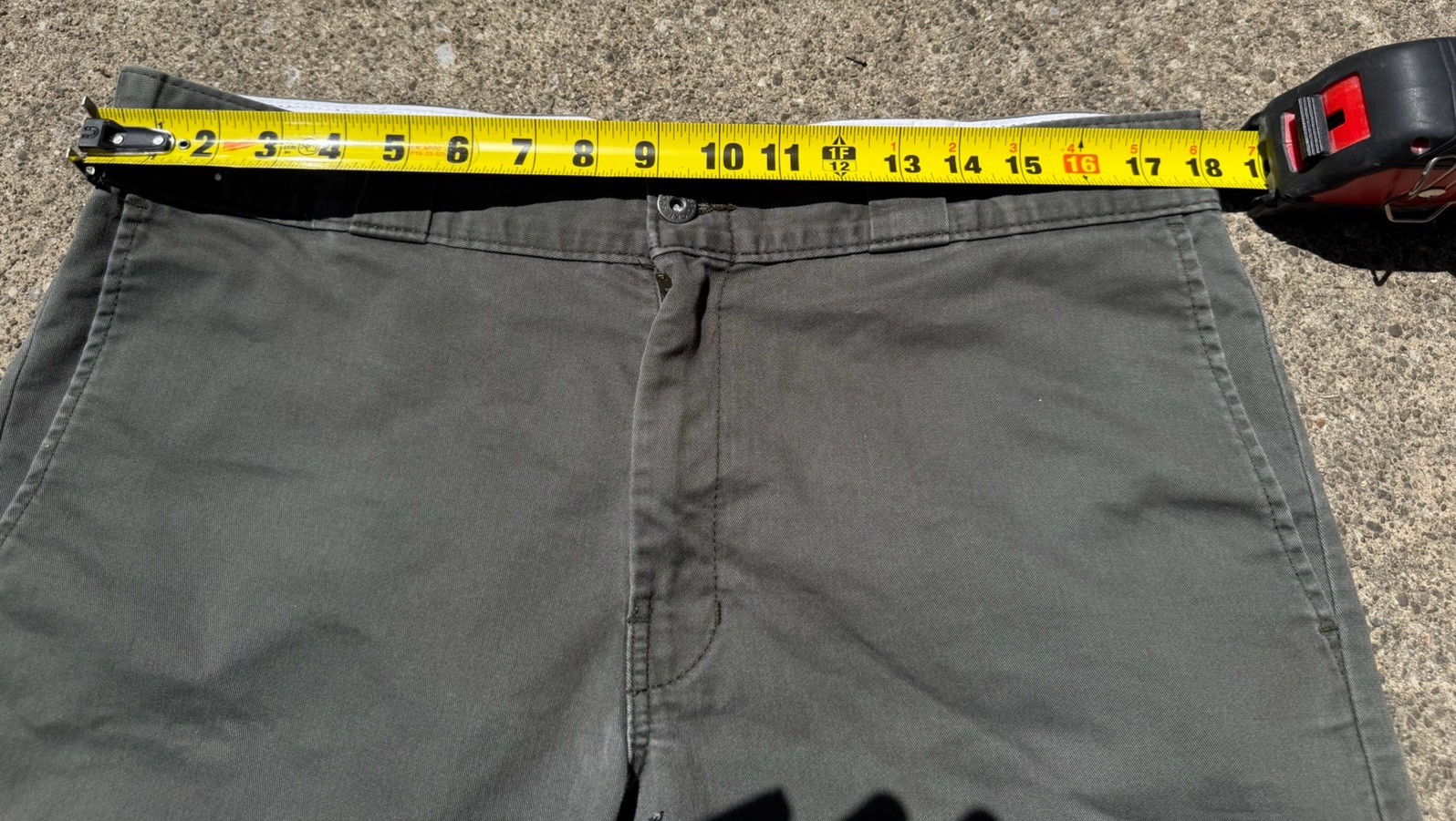 Dickies Double Knee Work pants, 36 Waist, 32 L, In Olive Green Color.