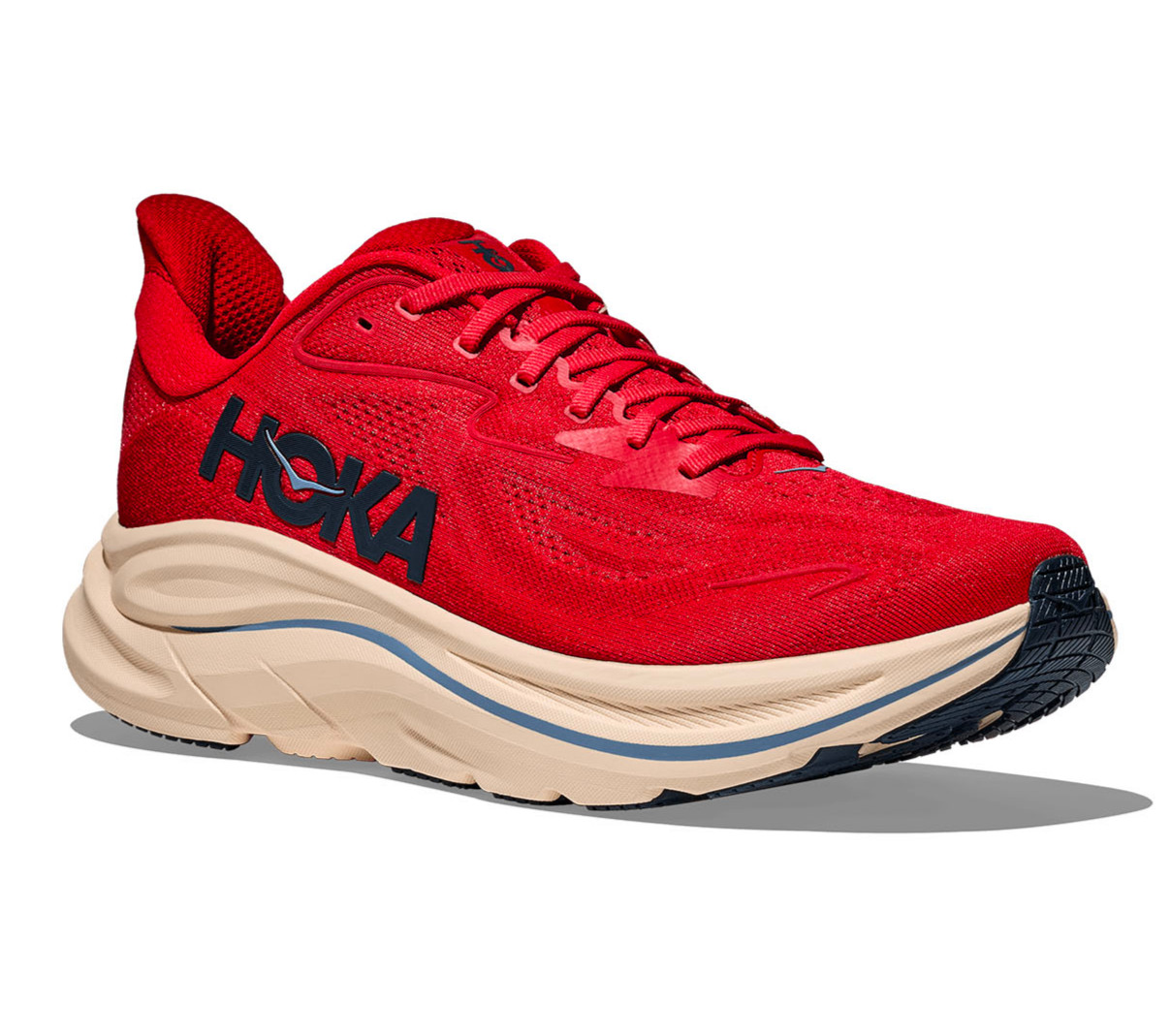 Hoka One One Clifton 10 Vermillion Varsity Navy 1162030-VLLN Men’s Size New