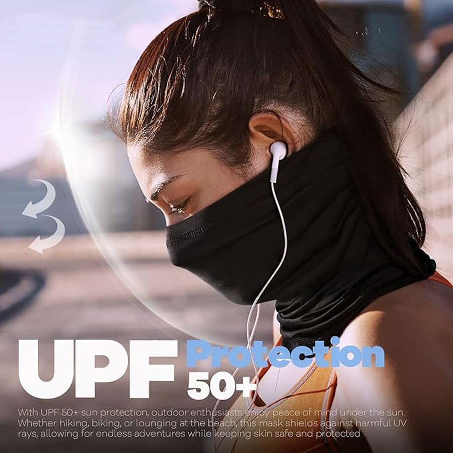 2 X FACE MASK Bandana Neck Gaiter Headbands Reusable Breathable UV Sun Shield