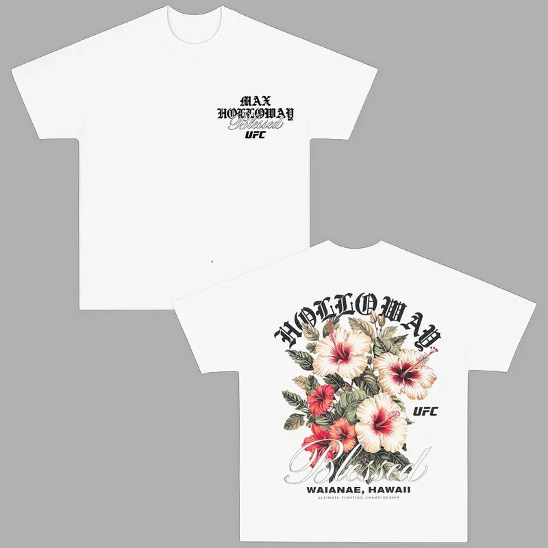 Max Holloway T-Shirt, MMA streetwear gift graphic t-shirt gift Fans MMA