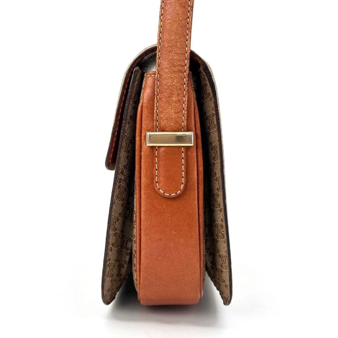 CELINE Shoulder Bag Macadam Horse carriage hardware Authentic From Japan