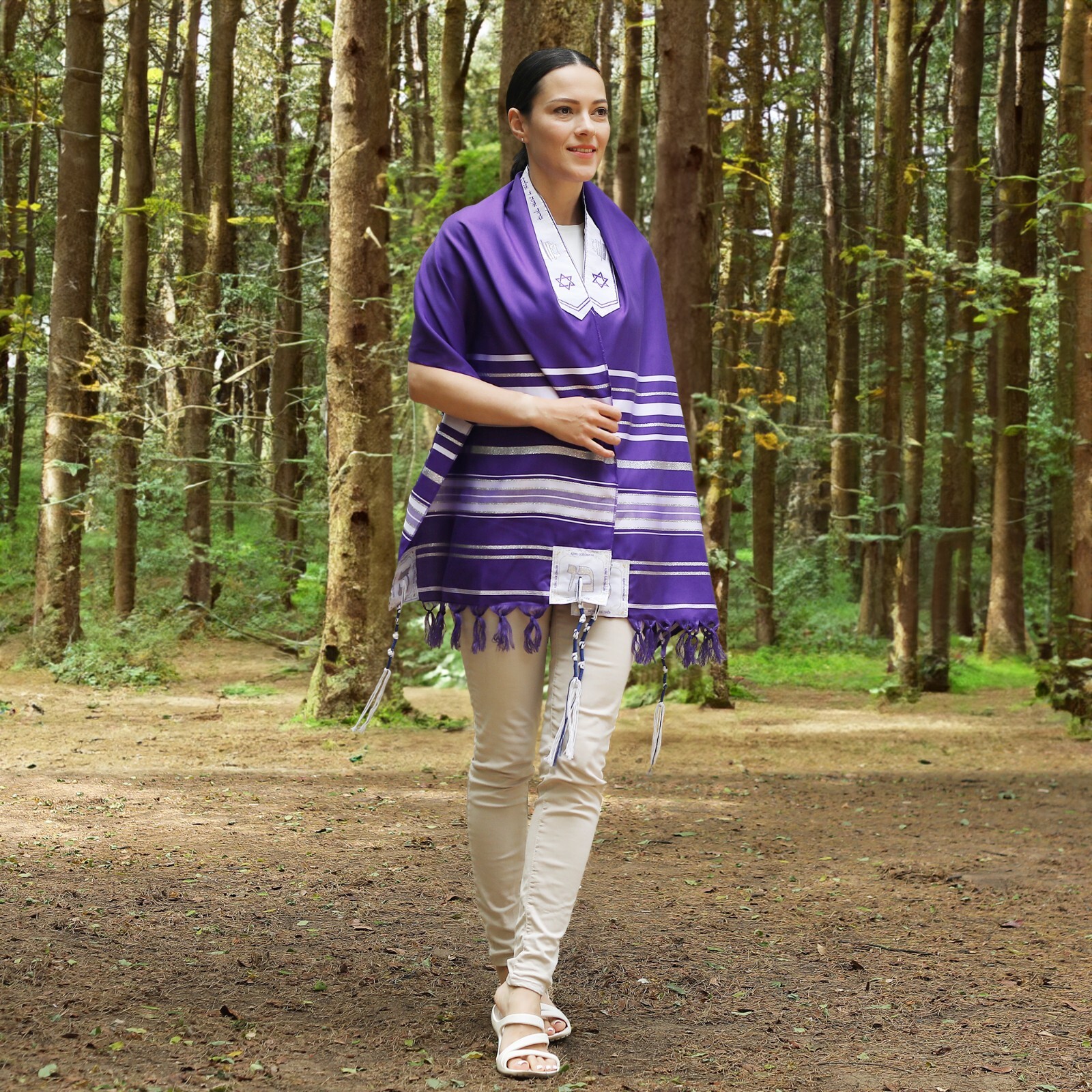 HalleluYAH King Solomon Tallit Prayer Shawl 72″x 22″ with Bag | Design (4 Color)