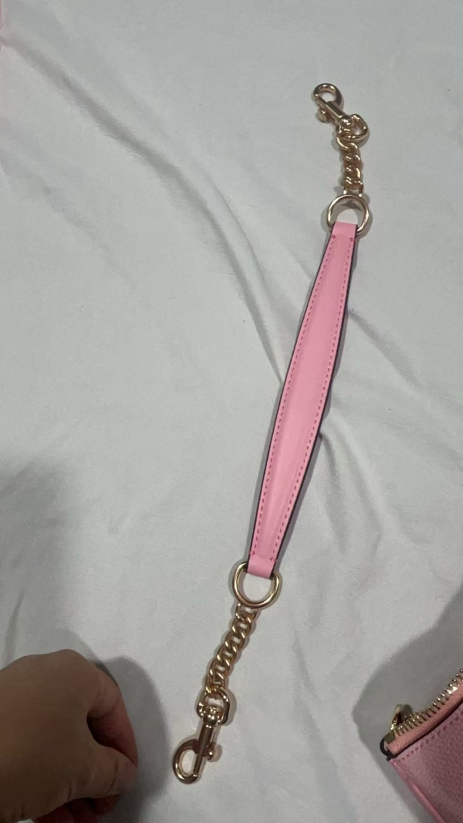 NWT COACH CAL51 Teri Shoulder Bag In signature canvas/Gold/Powder Pink Outlet-pi