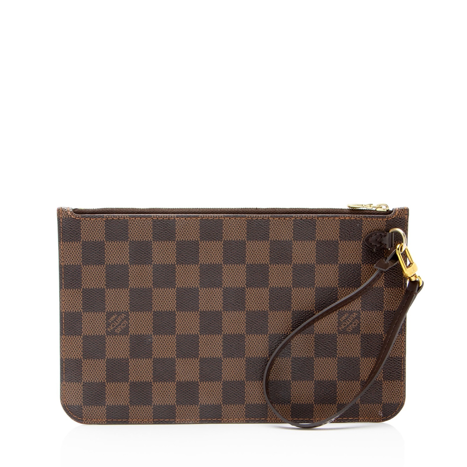 Louis Vuitton Damier Ebene Neverfull GM Pochette Wristlet Pouch- Mint Condition