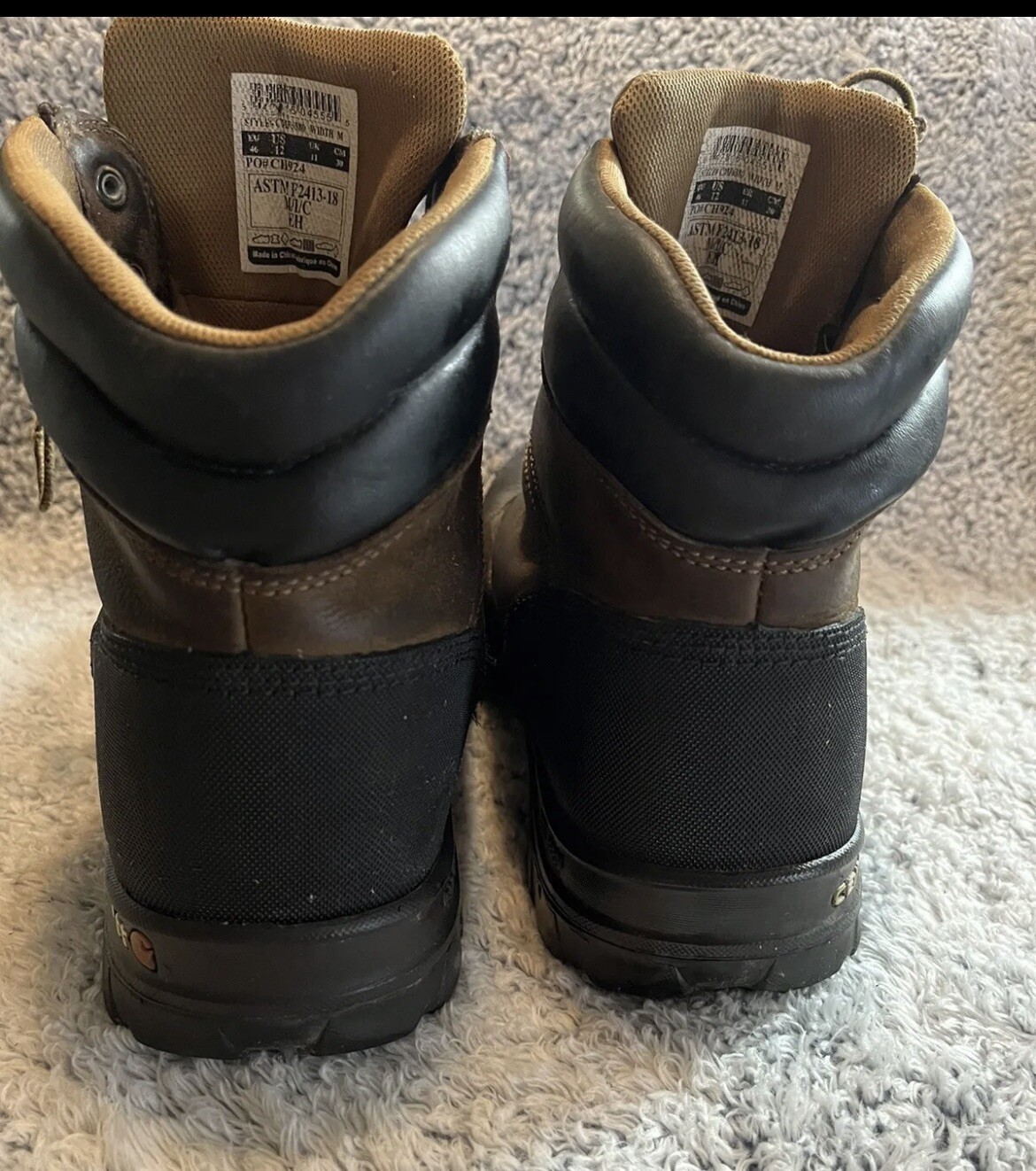 Carhartt Men’s CMF6380 Rugged Flex 6-Inch Composite Toe Work Boot Size 12