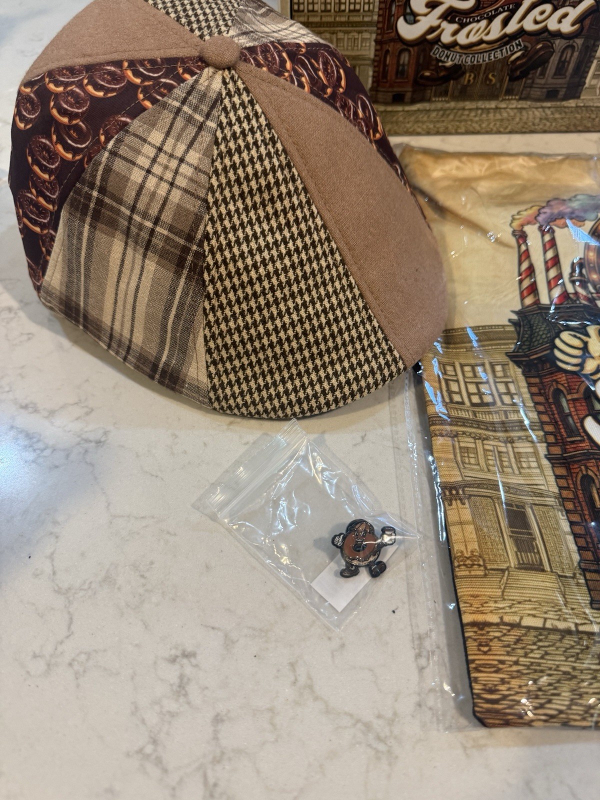 Boston Scally Co. The Donut – Chocolate Frosted Edition- M/L Cap w/Pin & Bag