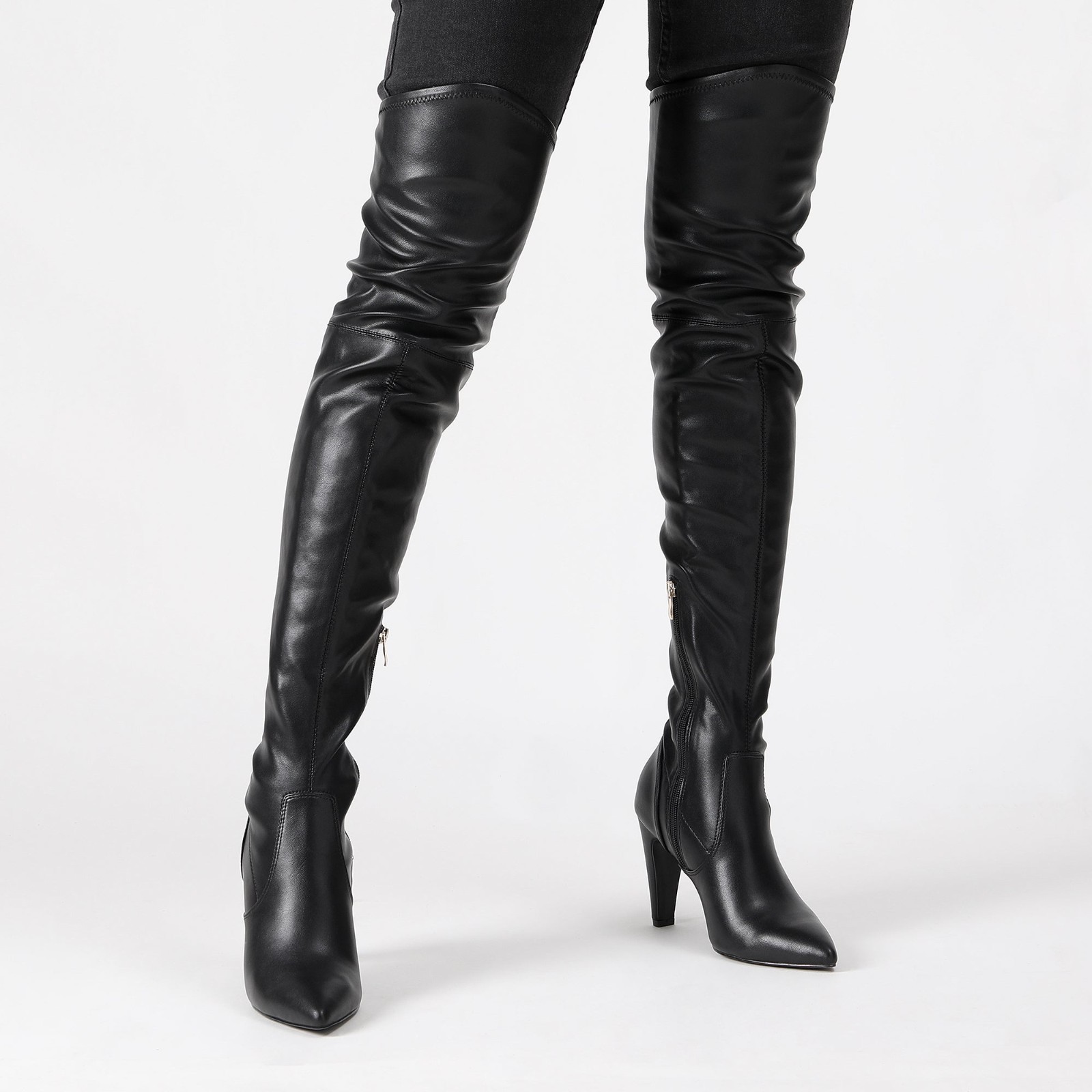 Dream Pairs Thigh High Heeled Boots Size 10