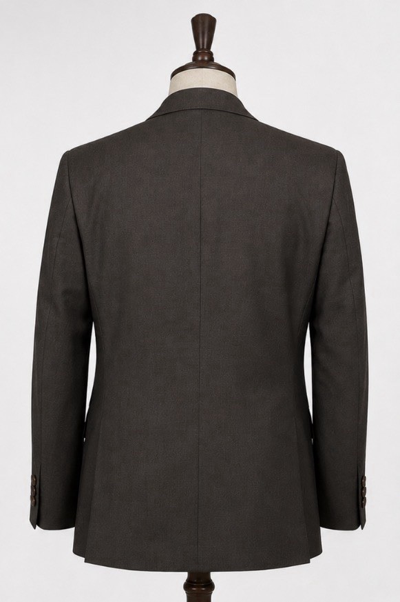 Canali Brown Wool Blazer 48R 58EU Made In Italy Sport Coat 2 Button Luxury