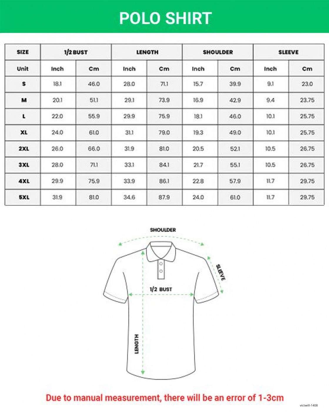 Masters Golf Polo Shirt 2024 PGA Performance Outdoors Logo Printed S-5XL