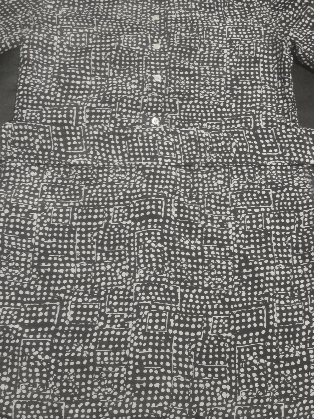 Brownstone Studio New York Shirt Dress Size 12 Black White Polka Dot Belted USA