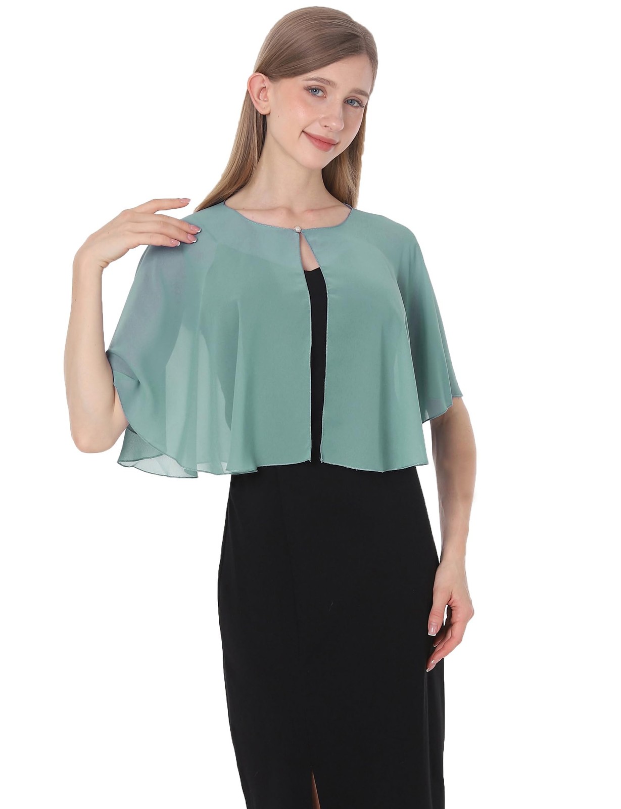 Capelets for women Chiffon Cape Soft Shawls and Wraps Wedding Capes