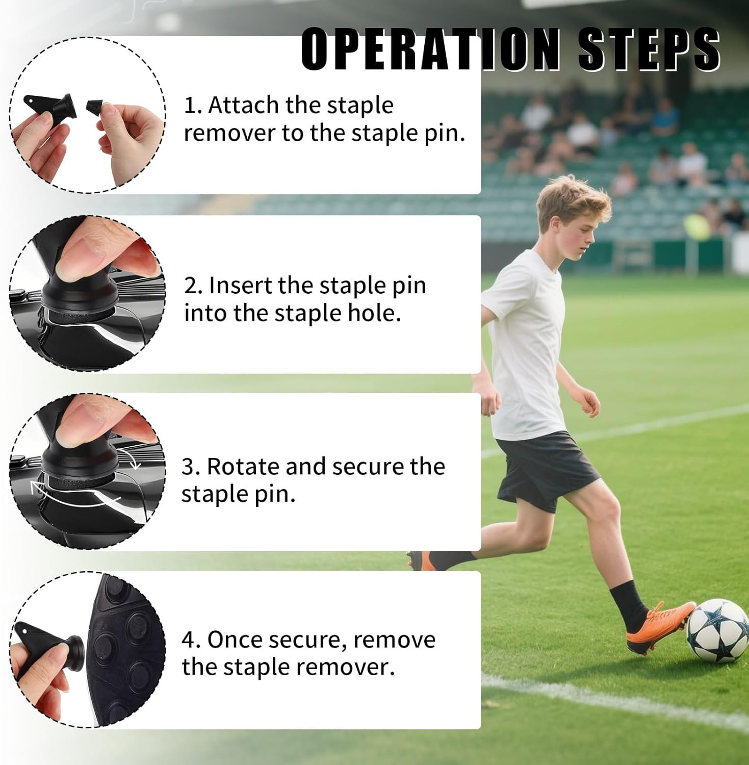 12Pcs Football Boot Studs, 0.51In & 0.63In Plastic Soccer Cleats Replacement Spi