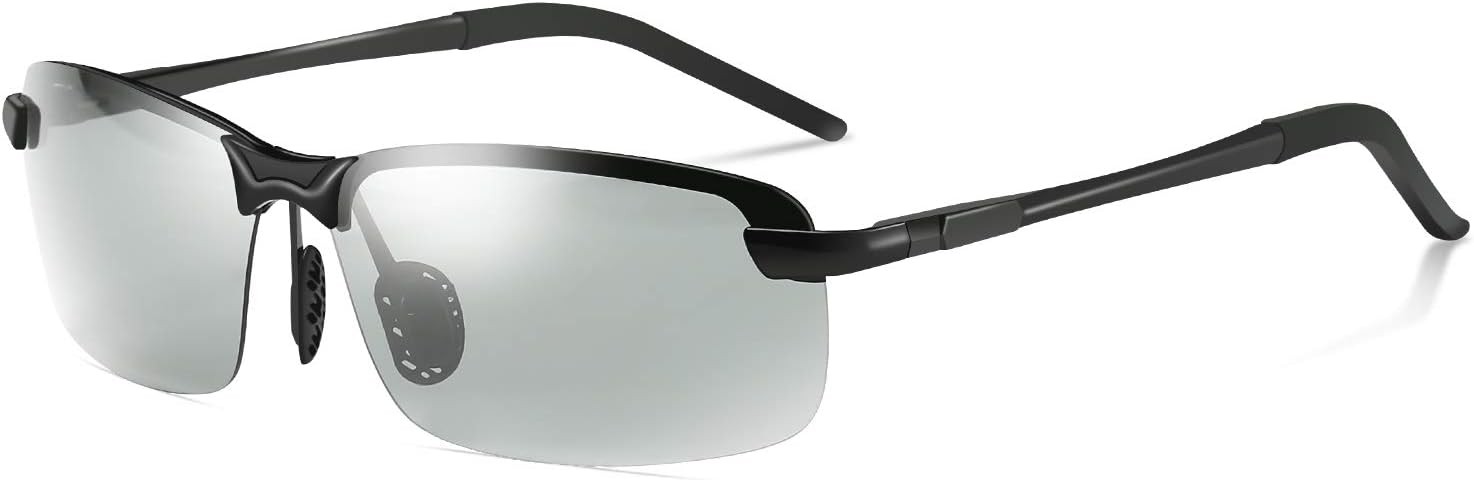 Polarized Photochromic Sunglasses Outdoor Sports Driving Anti Glare UV400
