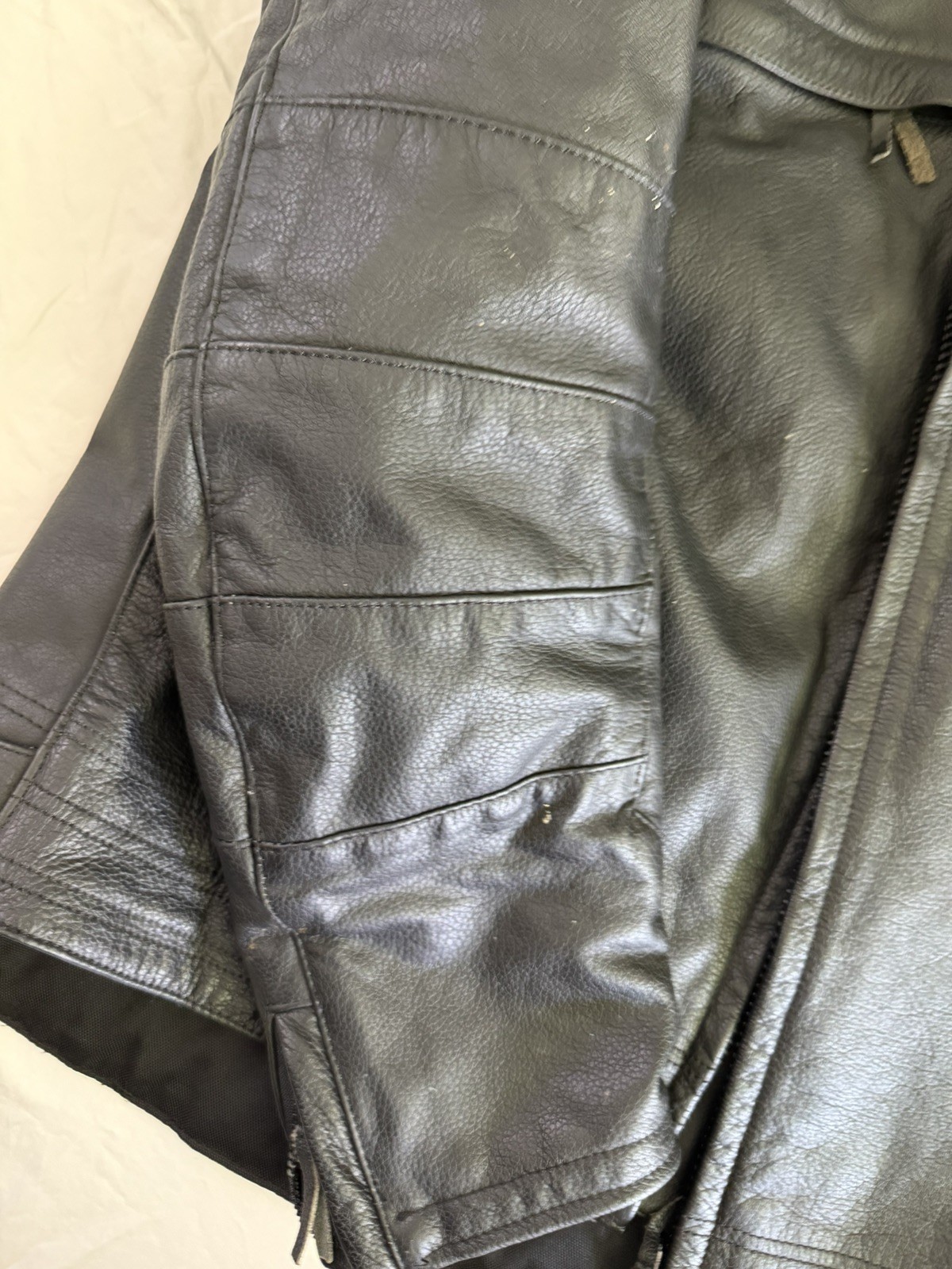Vintage German Highway 1 Buffalo Leather Motorcycle Jacket Men’s US 44 / EU 54