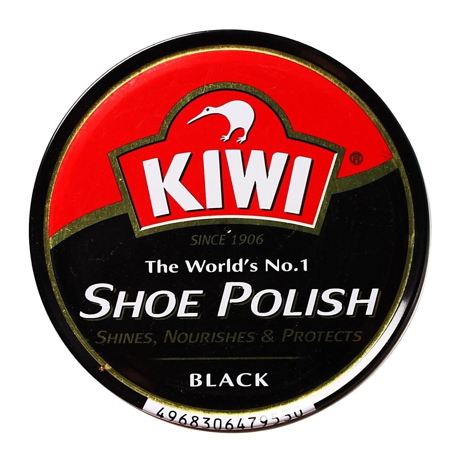KIWI Shoe Polish suitable for black leather shoes long-lasting shine 40g
