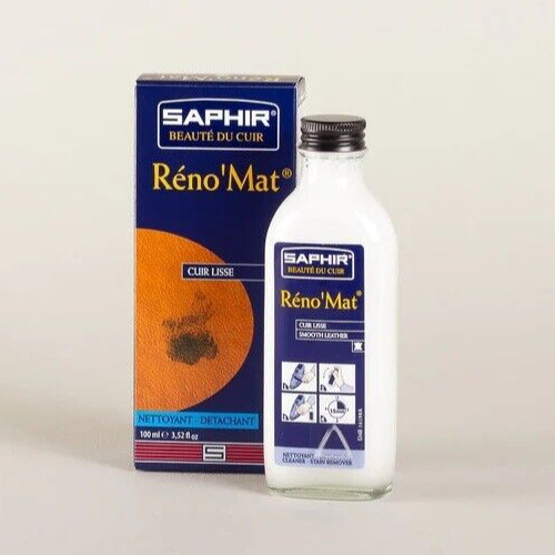 Saphir Réno’Mat Cleaner and Stain Remover – Bottle 100 ml – Made in France
