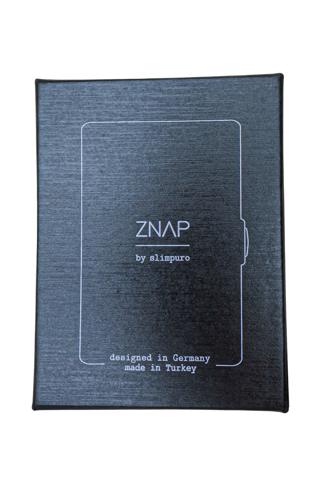 RFID Blocking Slim Solid Leather Aluminum Wallet – ZNAP by slimpuro (Black)