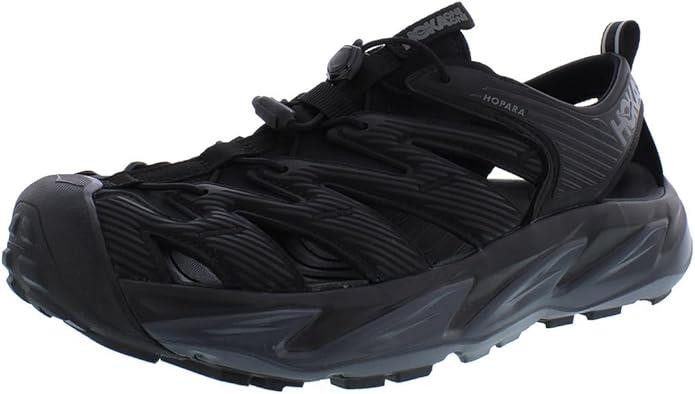 New Men’s Hoka One One Hopara Hiking Trail Shoes Sandals Size 9-11 Black 1106534