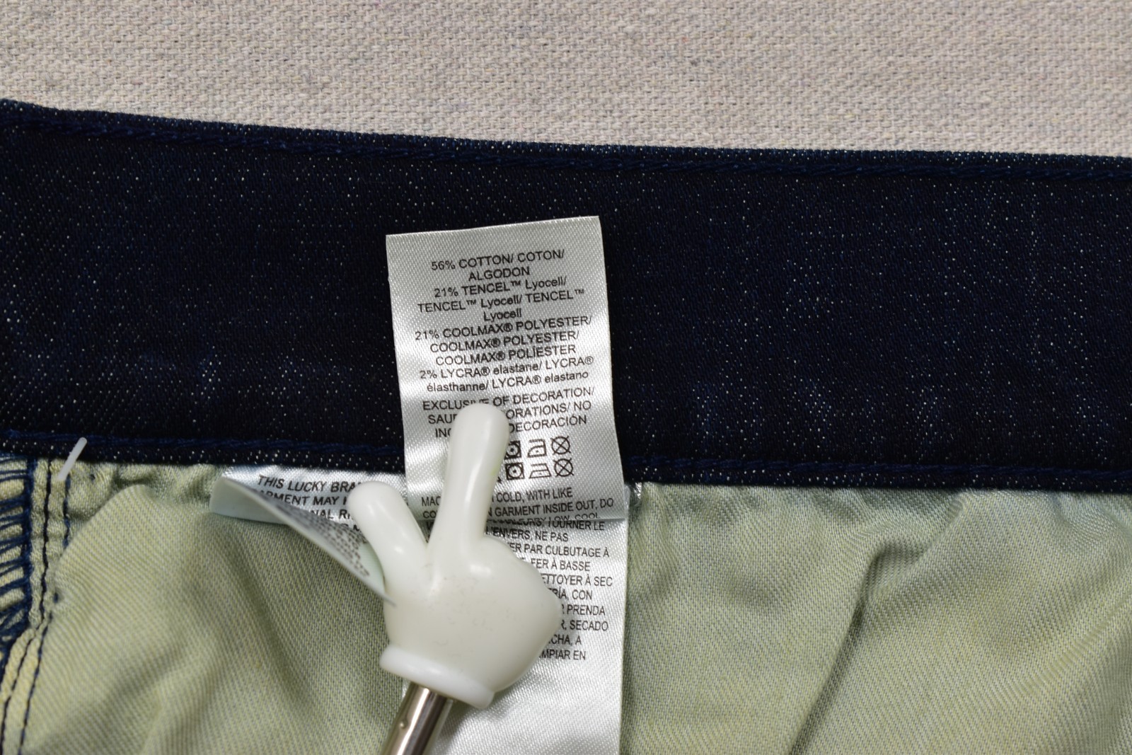 LUCKY BRAND MEN’S ATHLETIC TAPERED DENIM JEANS BLUE COOL MAX 50X32 COTTON NEW